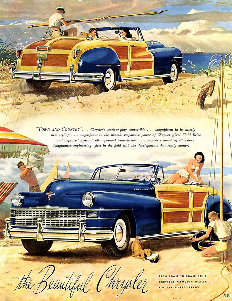 1947 Chrysler Town and Country Ad 