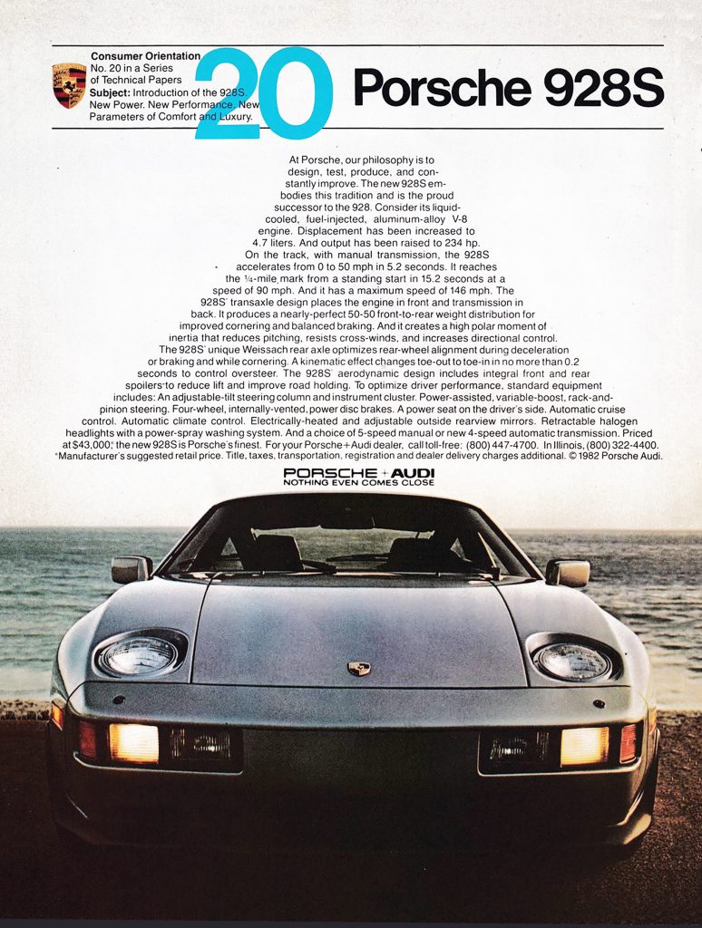 1983 Porsche 928 Ad 