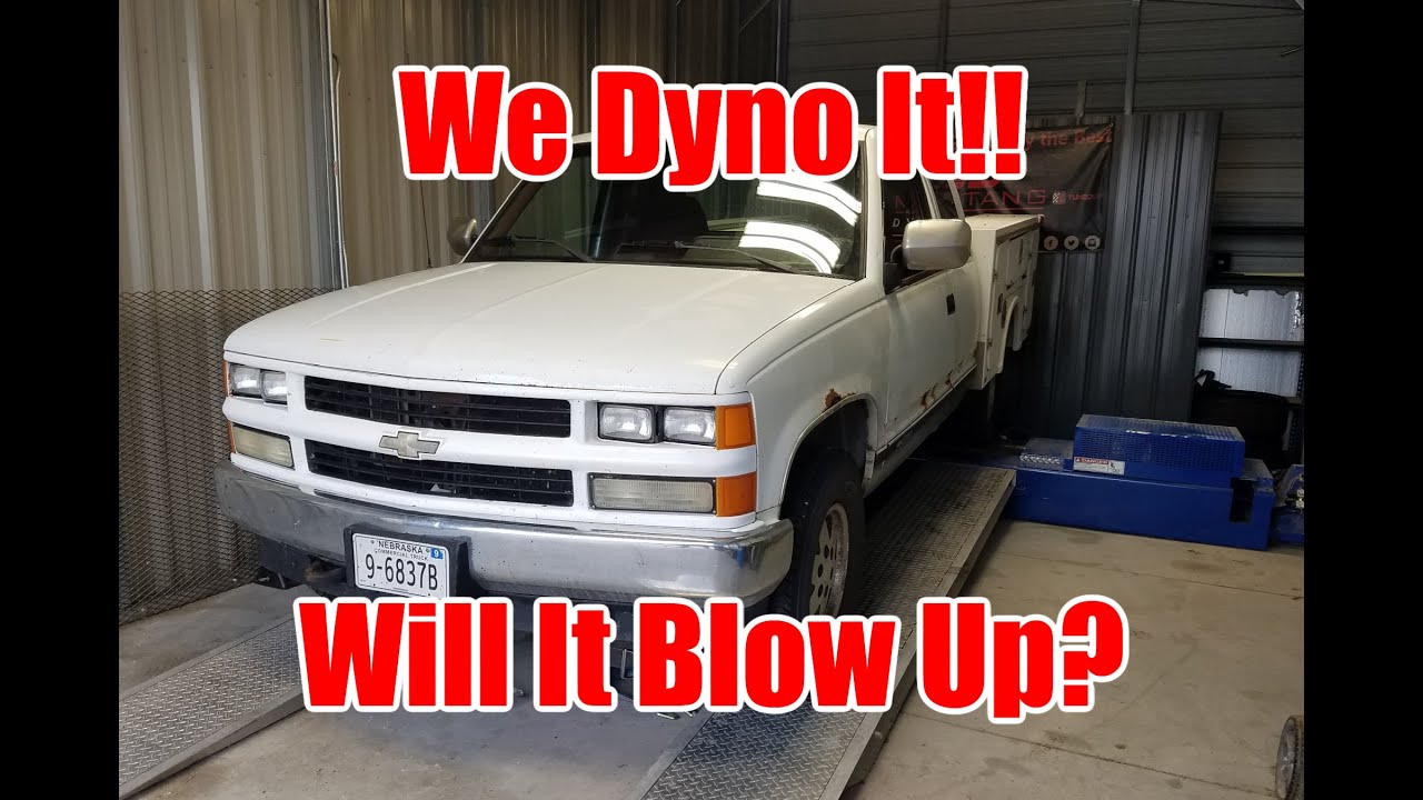 Dyno Testing The 300,000 mile 1990 OBS Chevy Before The Engine Swap. Will It Make Any Power, or Blow Up?